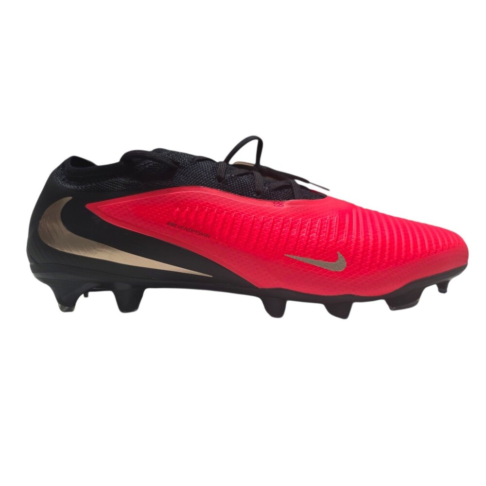 Nike Phantom 6 Pro Firm-Ground Soccer Cleats Bright Crimson/Black/Gold Sz 9 NIB
